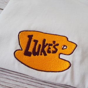 Luke's diner Gilmore girls inspired Embroidered T shirt