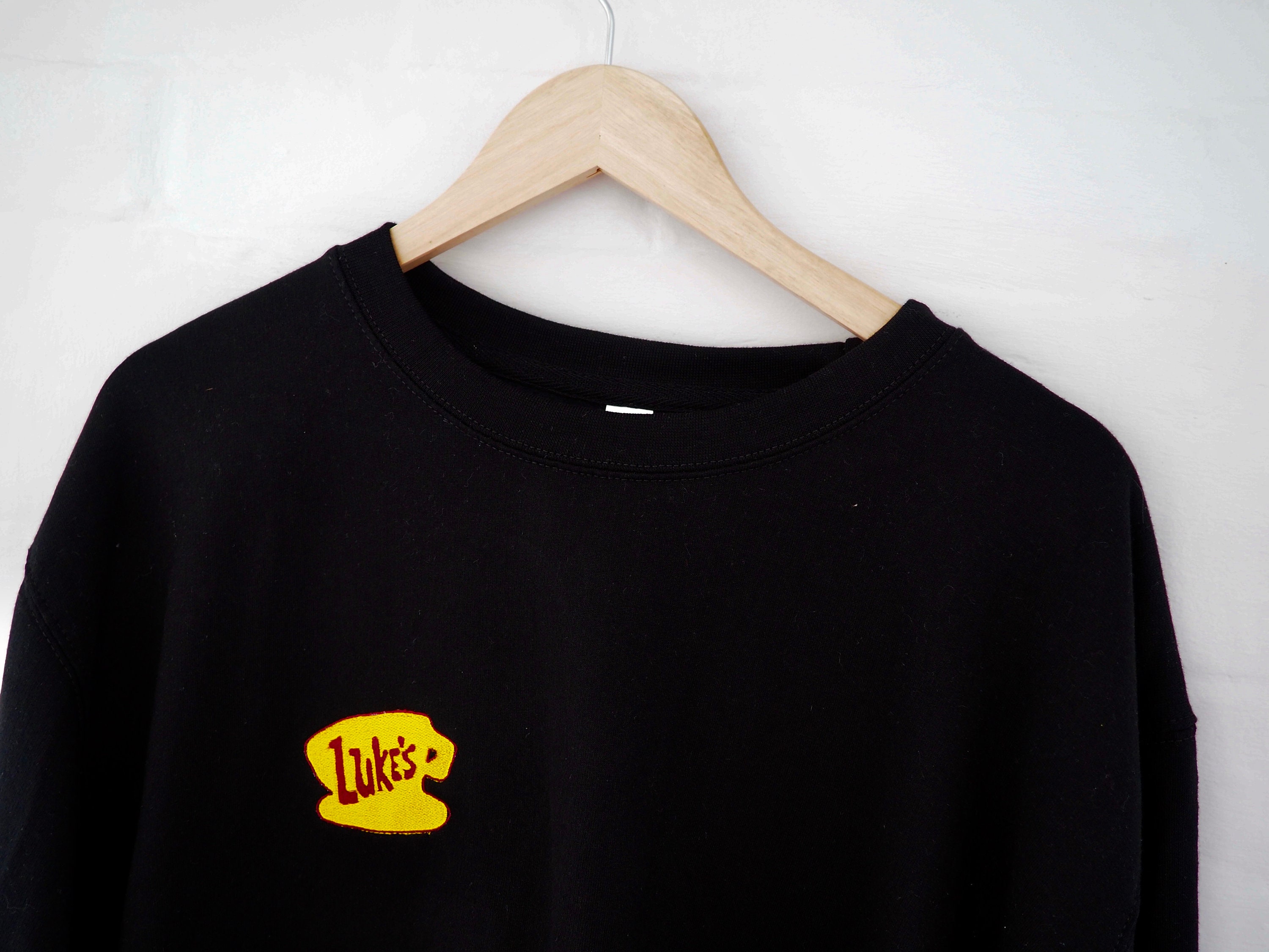 Luke's Diner Inspired Embroidered Coffee Cup Sweatshirt - Etsy