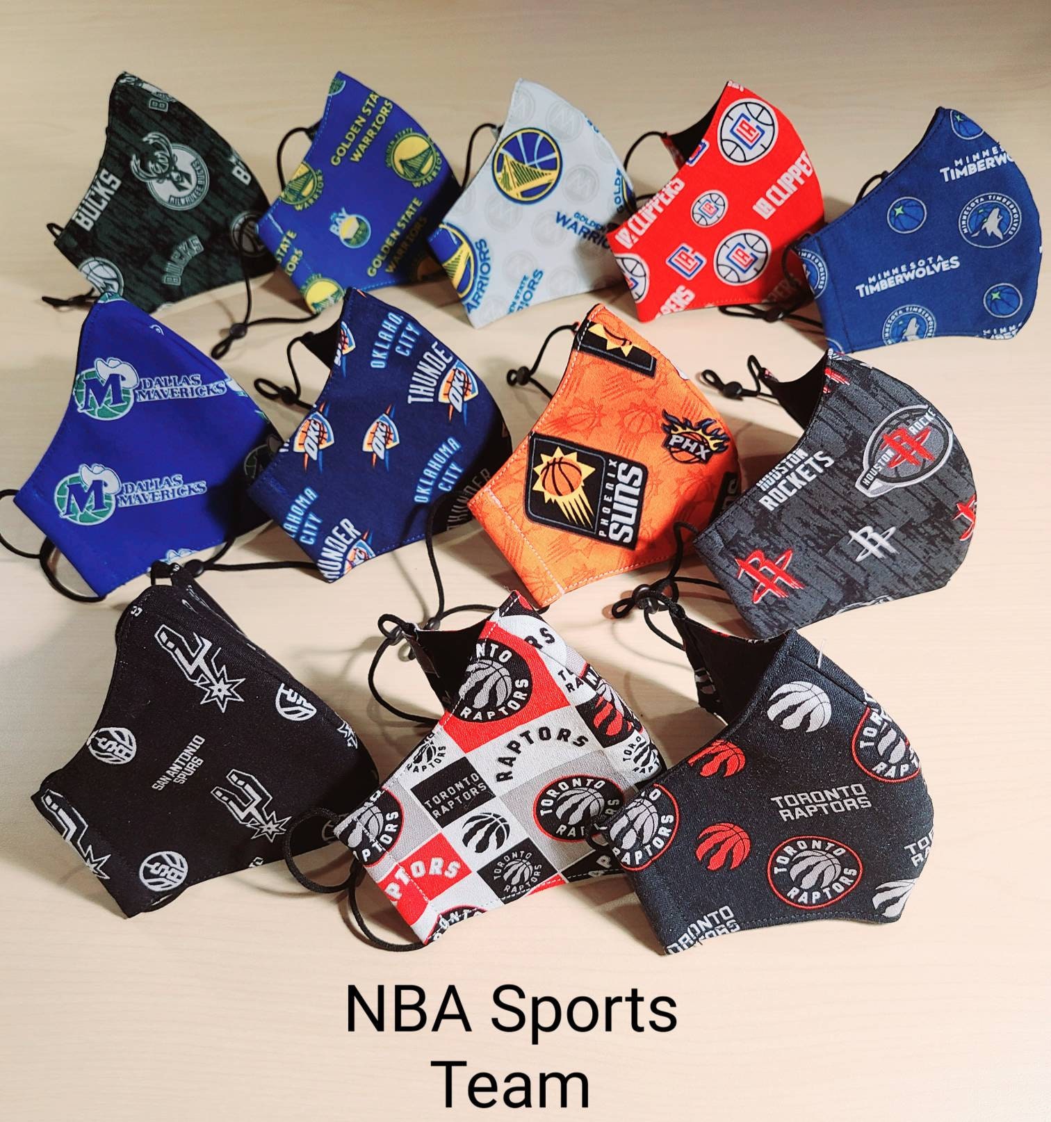 Basketball Teams Face Masks for Adults and Kids Etsy