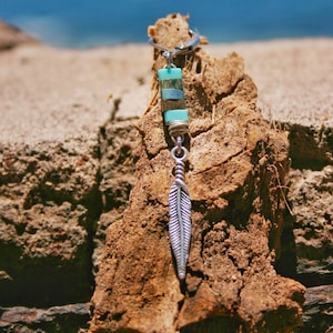 Feather Miyuki Bead Earring: Edgy Unisex Dangle