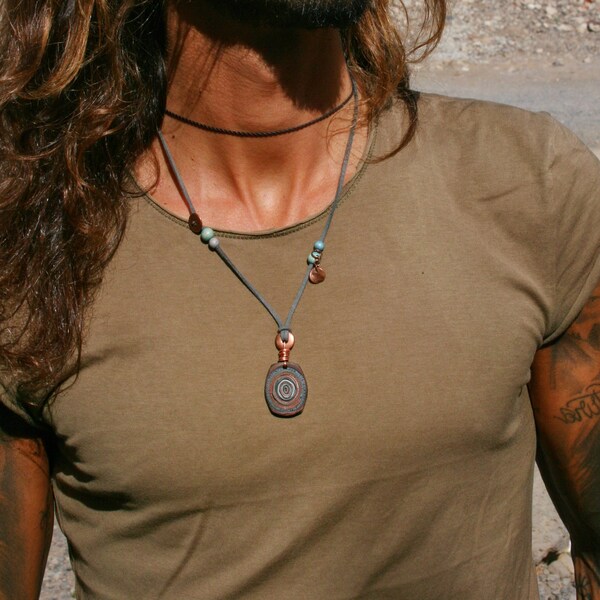 Mens Casual Necklace Etsy