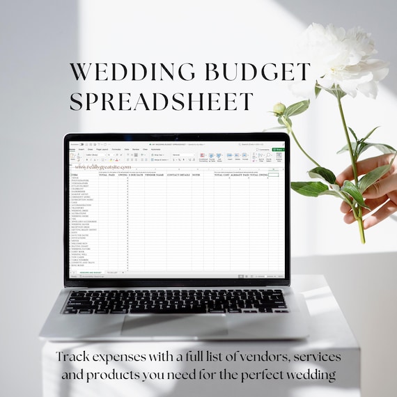 Excel Wedding Budget Spreadsheet with Automatic Calculations and Bonus 'To-Do' List Timeline Sheet | Digital Excel File | Instant Download