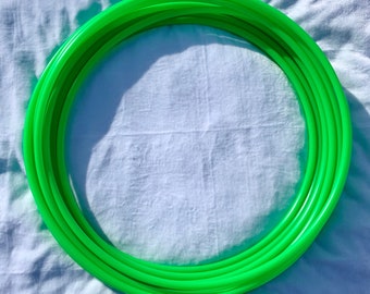 Ready to Ship - 27”OD 3/4 UV Green Polypro Premade Hula Hoop