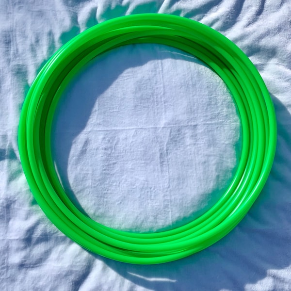 Ready to Ship - 27”OD 3/4 UV Green Polypro Premade Hula Hoop