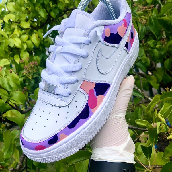 Custom Pink & Purple Nike AF1's