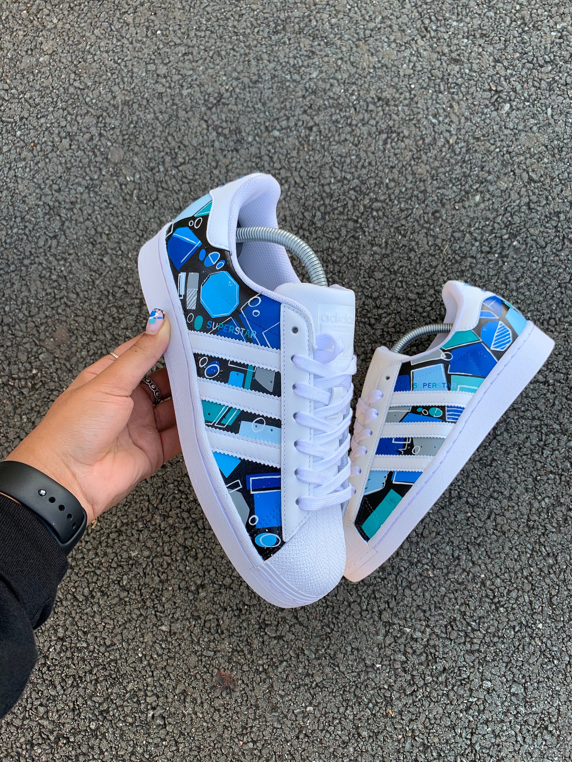 Custom Painted Adidas Superstar -  Norway