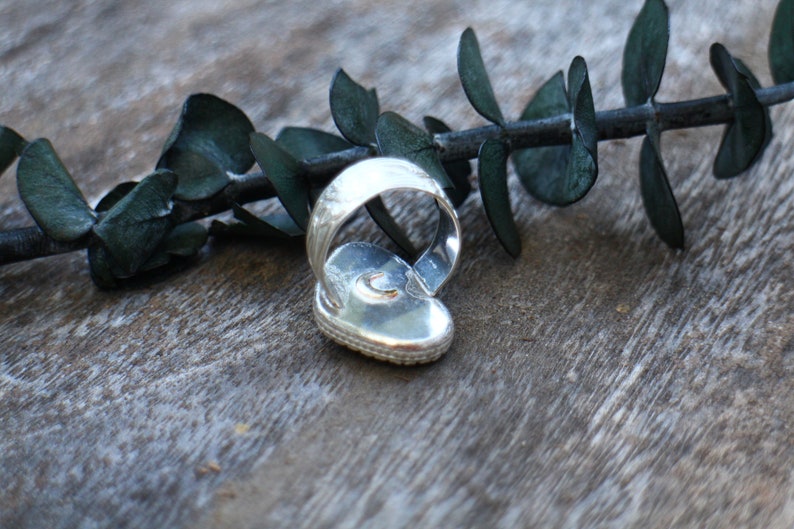 Handmade OOAK Aquamarine Sterling Silver Crystal Bohemian Ring