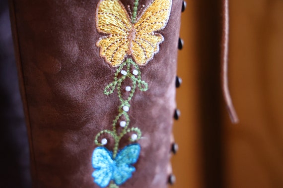 Vintage Style 1970s Embroidered Butterfly Dream L… - image 6