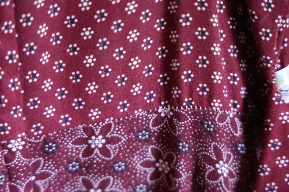 Vintage 1970s Gunne Sax RARE Dreamie Burgundy Max… - image 7