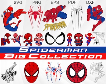 Spiderman Bundle svg, Little Spiderman, Spinnennetz, Avengers, Superheld, Spiderman Cricut, Bundle Silhouette, Design Space, Digitaldruck