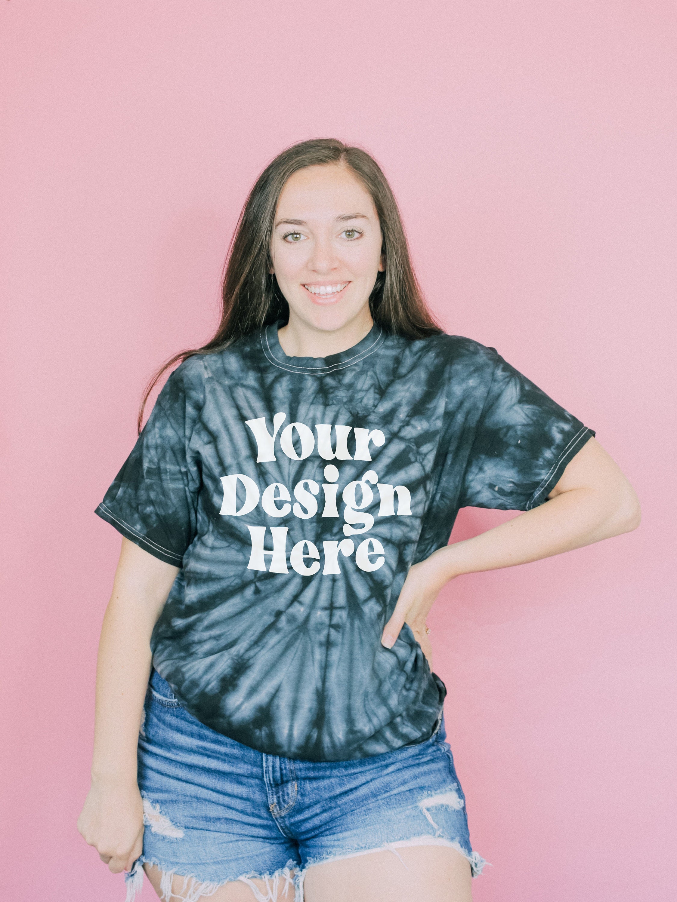 Download Black Tie Dye Colortone Mockup Tie Dye Shirt Mockup Tie ...