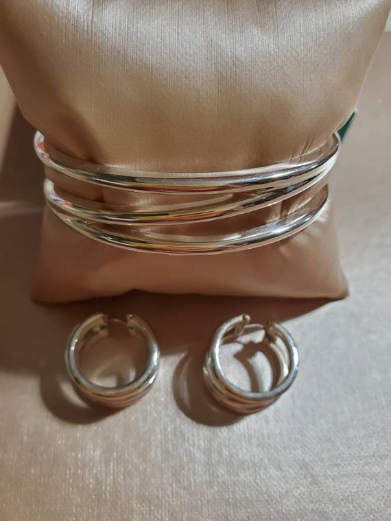 Tiffany & Co ZIG ZAG Sterling Silver Cuff Bracelet