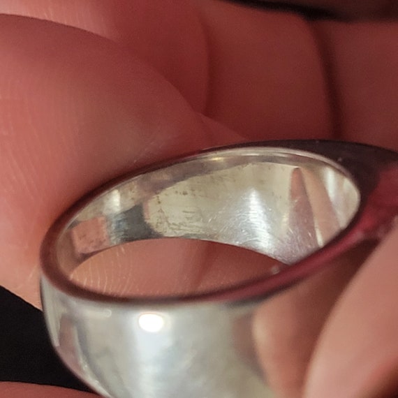 Solid Sterling Silver abstract ring - image 6