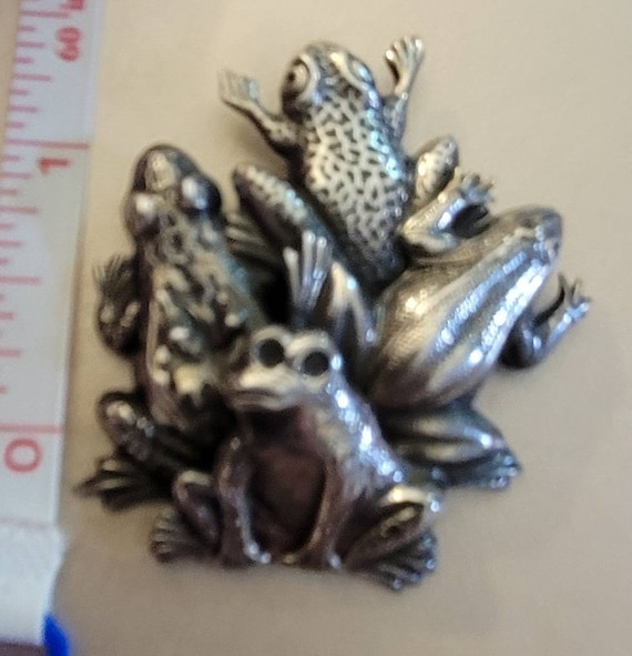 K&T trio frog brooch/Pendant - image 1