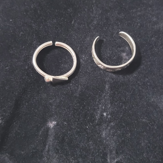 Sterling silver toe rings