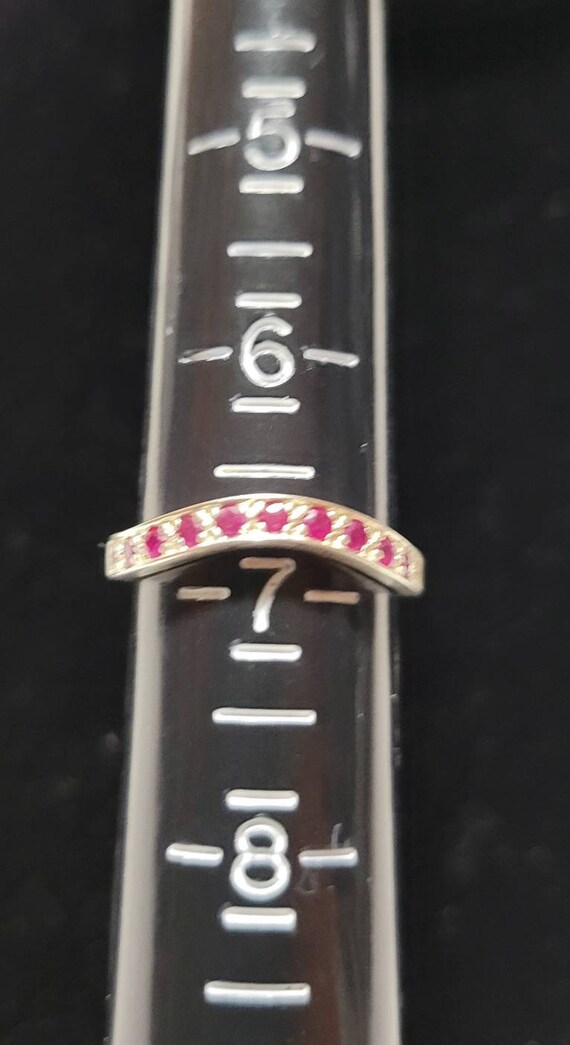 Sterling Silver ruby ring - image 3