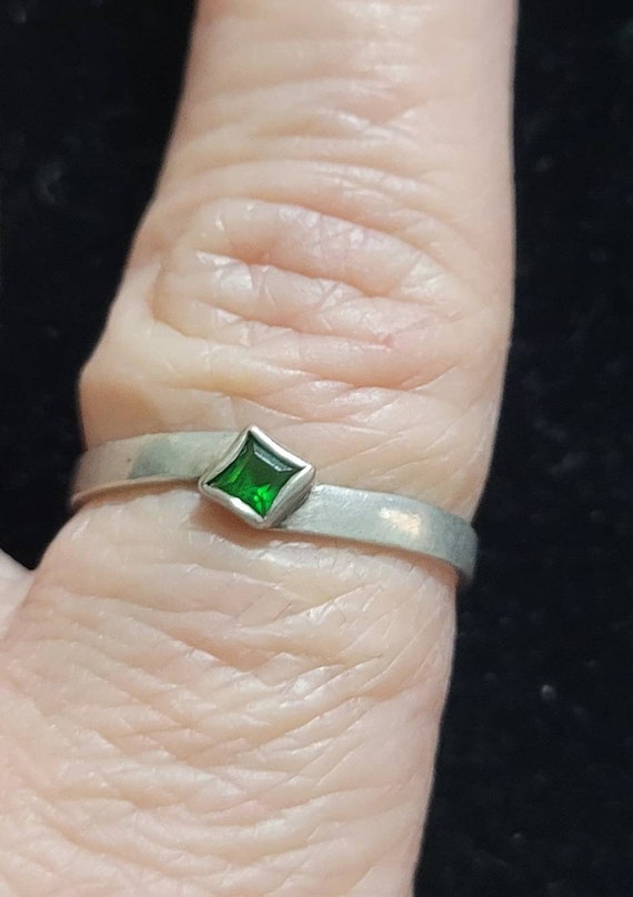 Stackable Sterling Silver Birthstone Rings - image 3