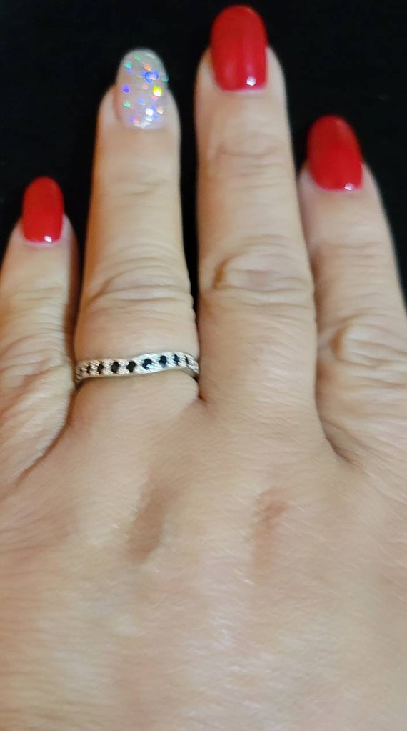 Sterling silver black onxy ring