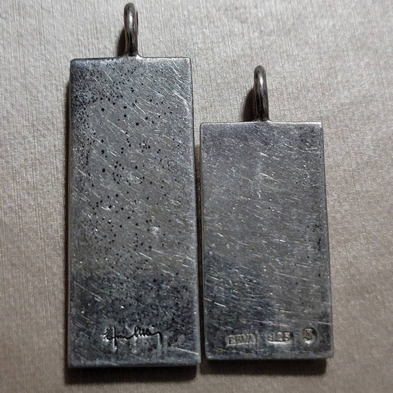 Rare Sterling silver authentic dog tags Make love… - image 3