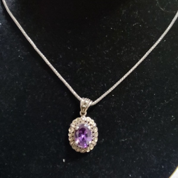 Vintage Purple Sapphire necklace