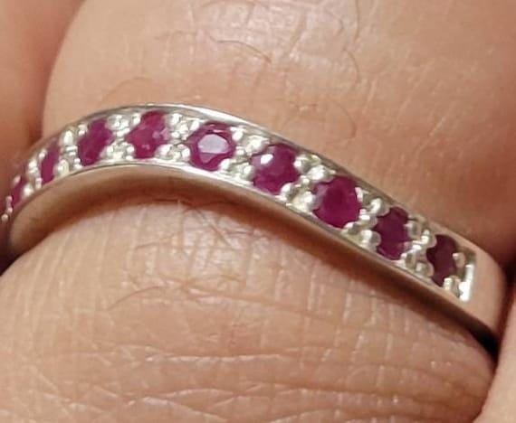 Sterling Silver ruby ring - image 5