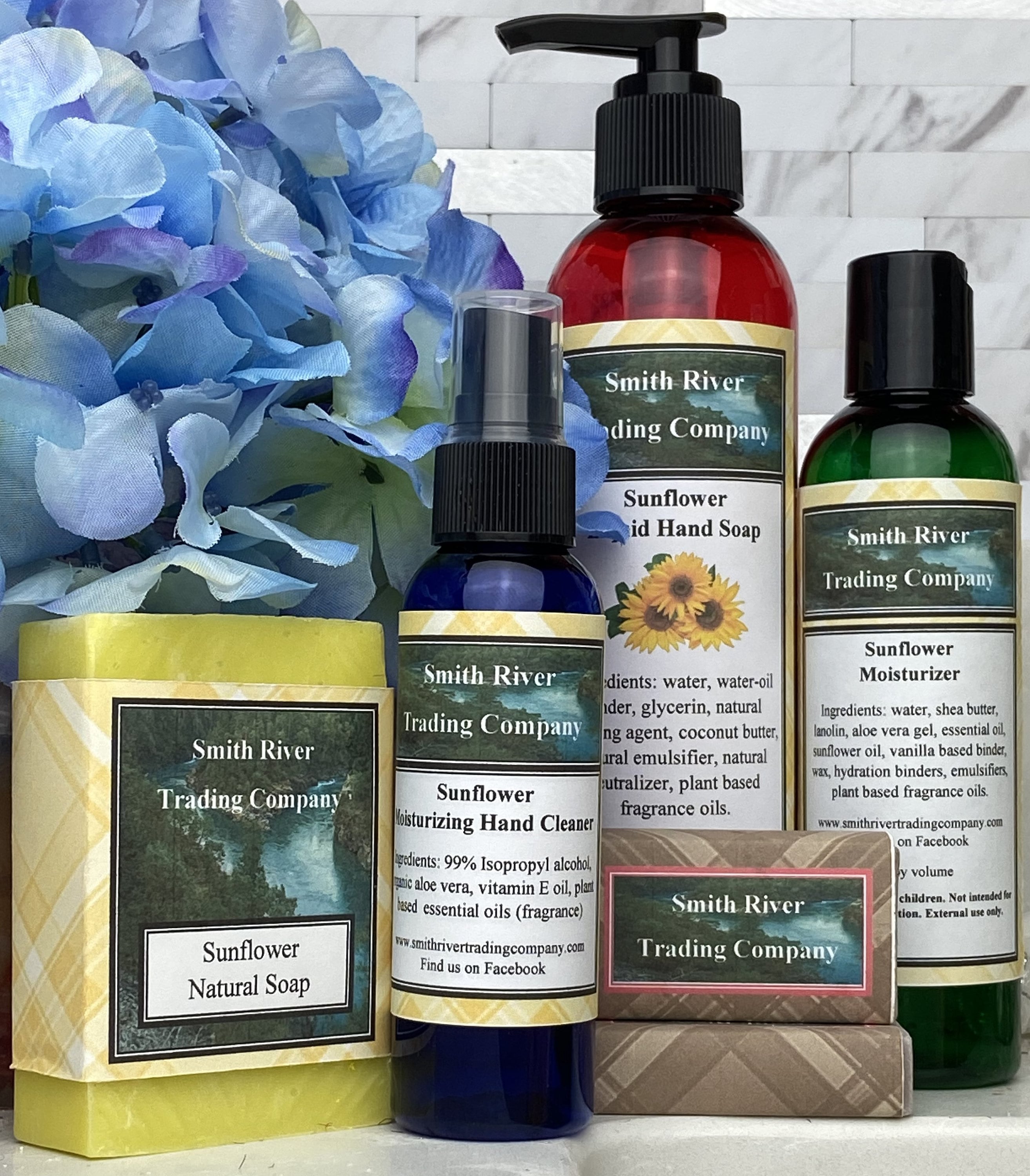 Sunflower Gift Set Sunflower Bar Soap Sunflower Liquid Soap Etsy