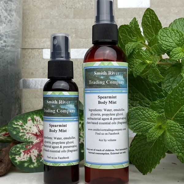 Spearmint Body Mist, Spearmint Body Spray, Spearmint Fragrance, Mint Body Spray, Mint Body Mist, Mint Fragrance