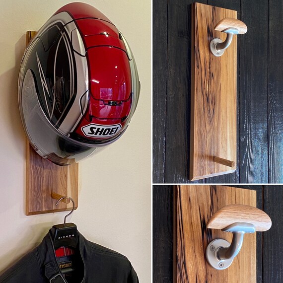 Motorcycle helmet rack diy sale