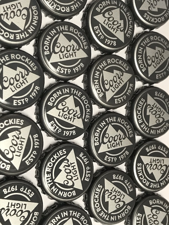 100 Coors Light Bottle Caps NO DENTS, Beer Bottle Caps, Bottle Cap Craft  Supplies - Etsy Canada