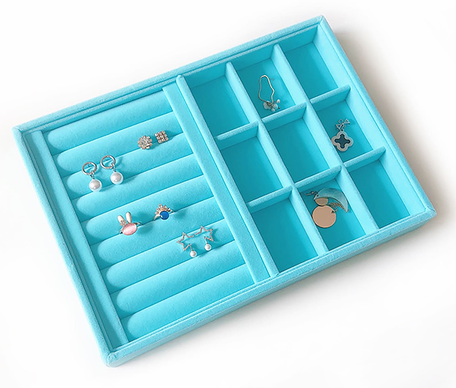 1pc Velvet Jewelry Trays Organizer Jewelry Storage Display Etsy