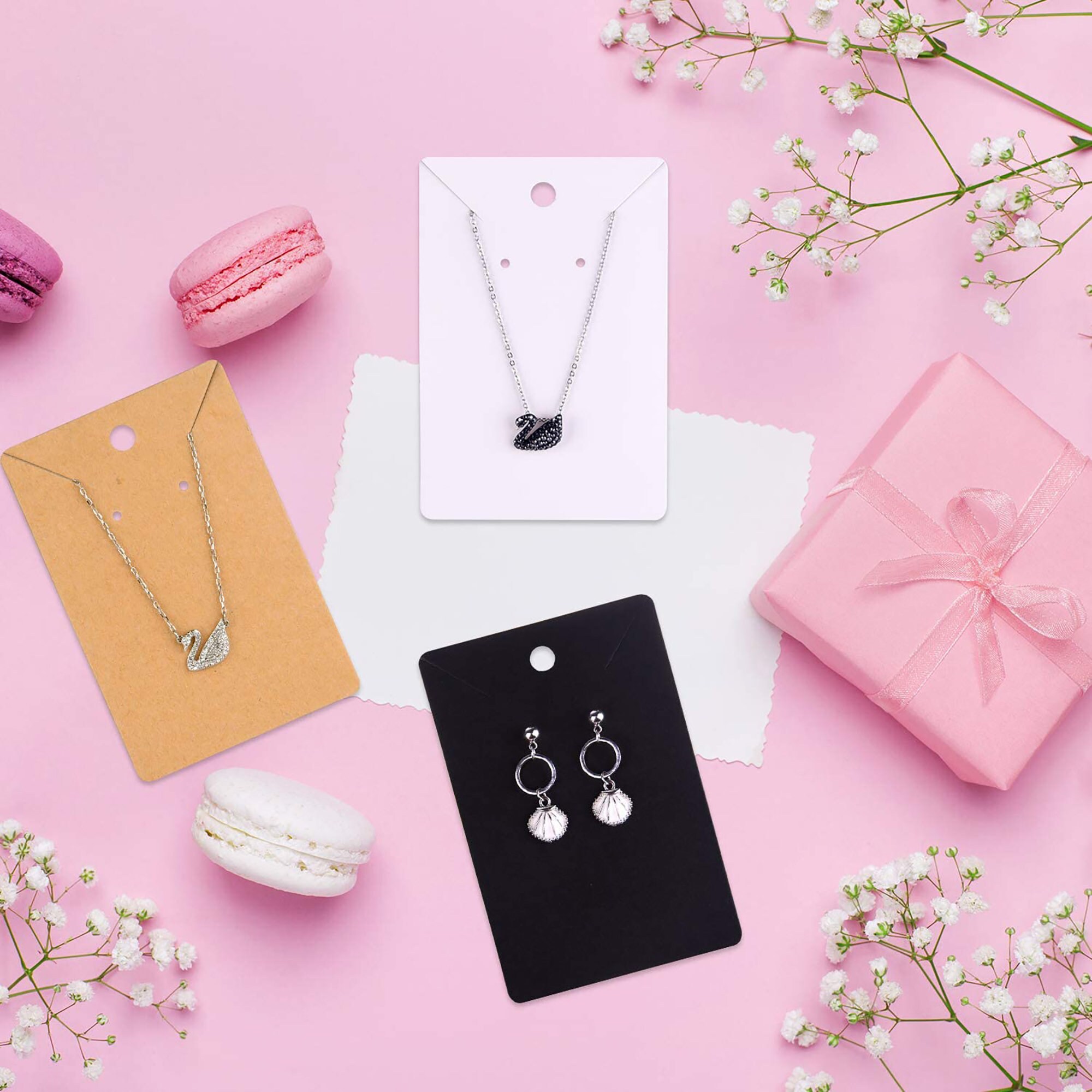 100 Pack Earring Holder Cards Kits Necklace Display Cards Etsy