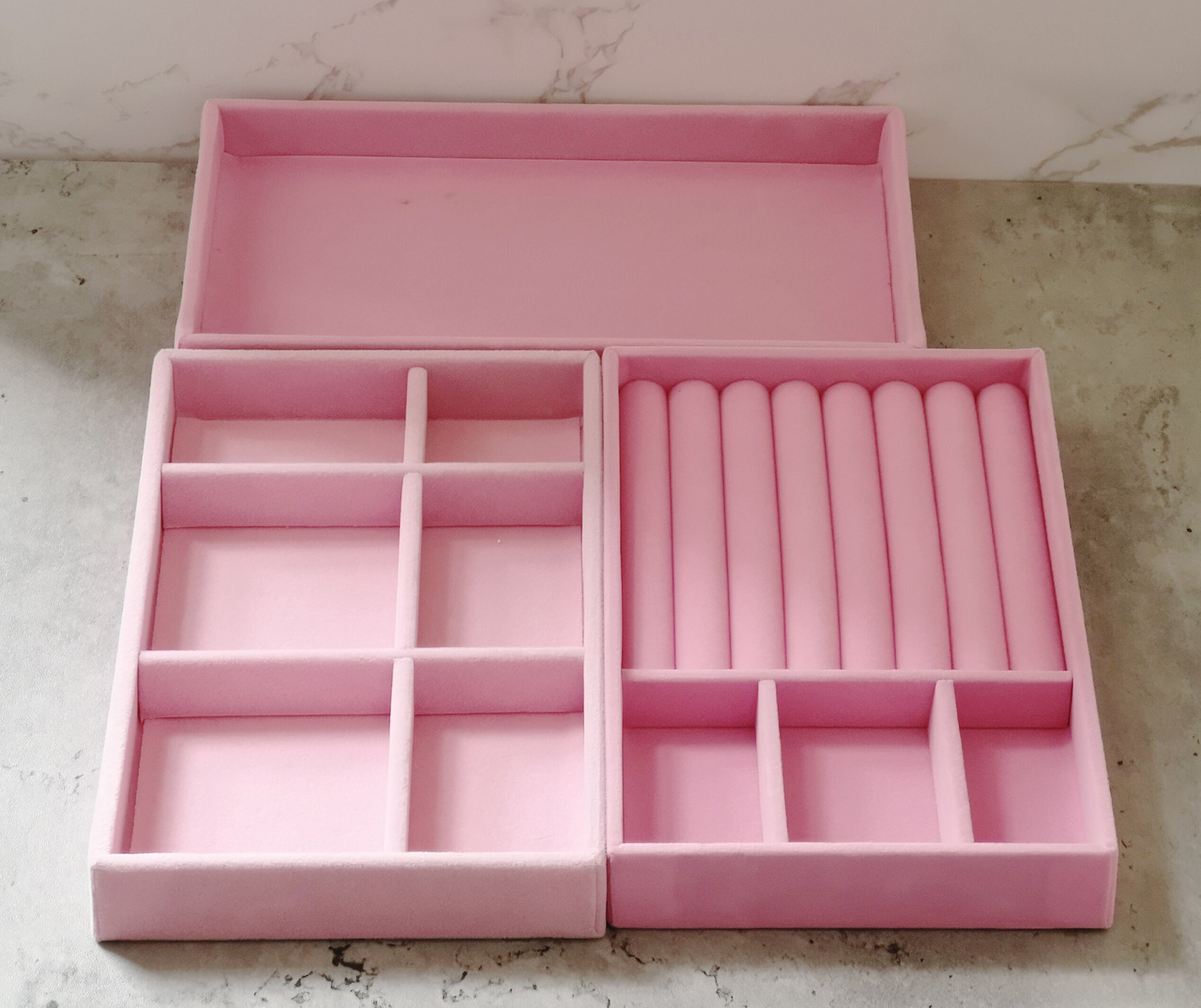 Velvet Jewelry Trays Organizer Jewelry Storage Display Trays Etsy
