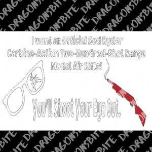 Christmas Story - You&#39;ll Shoot Your Eye Out - SVG, PNG