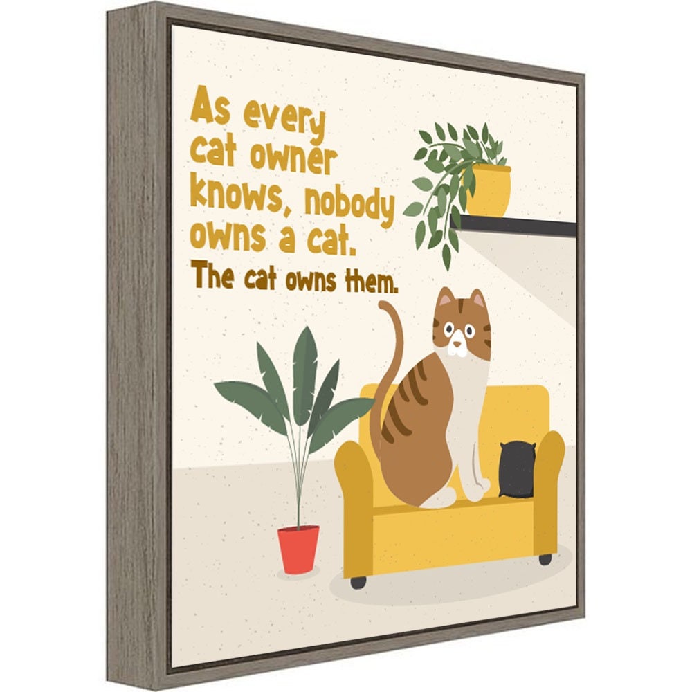 Pet Wall Art Funny Cat Quotes Cat Wall Decor Cat Lover Etsy