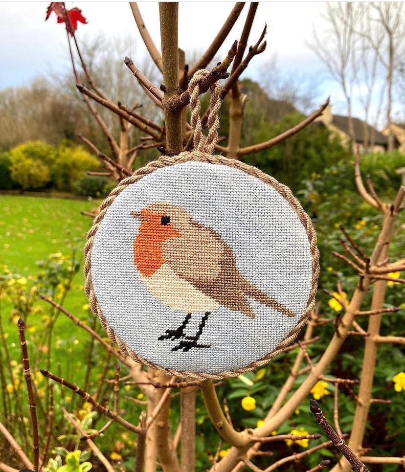 Robin Needlepoint Pattern Robin Needlepoint Chart Digital Download - AMK Needlepoint - Etsy
