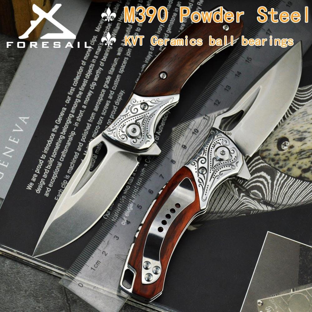 Folding Pocket Knife M390 Steel Portable Hunting Knife Outdoor Etsy