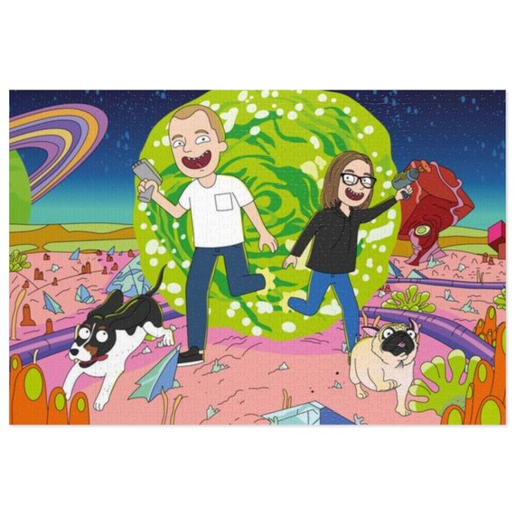 Birthday Gifts Rick and Morty 500 pieces Jigsaw Puzzle Gifts idea 