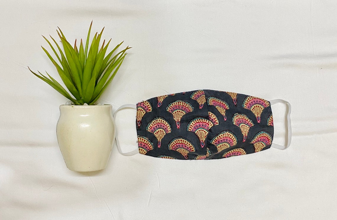 Indian Face Mask Set of 3 Washable Face Mask Women Etsy