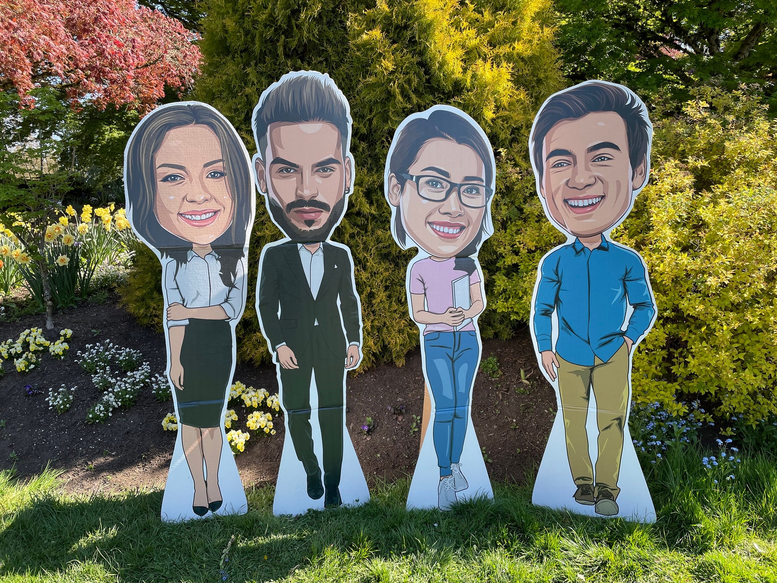 Custom Life Size Caricature Cardboard Cut Out Personalized Etsy