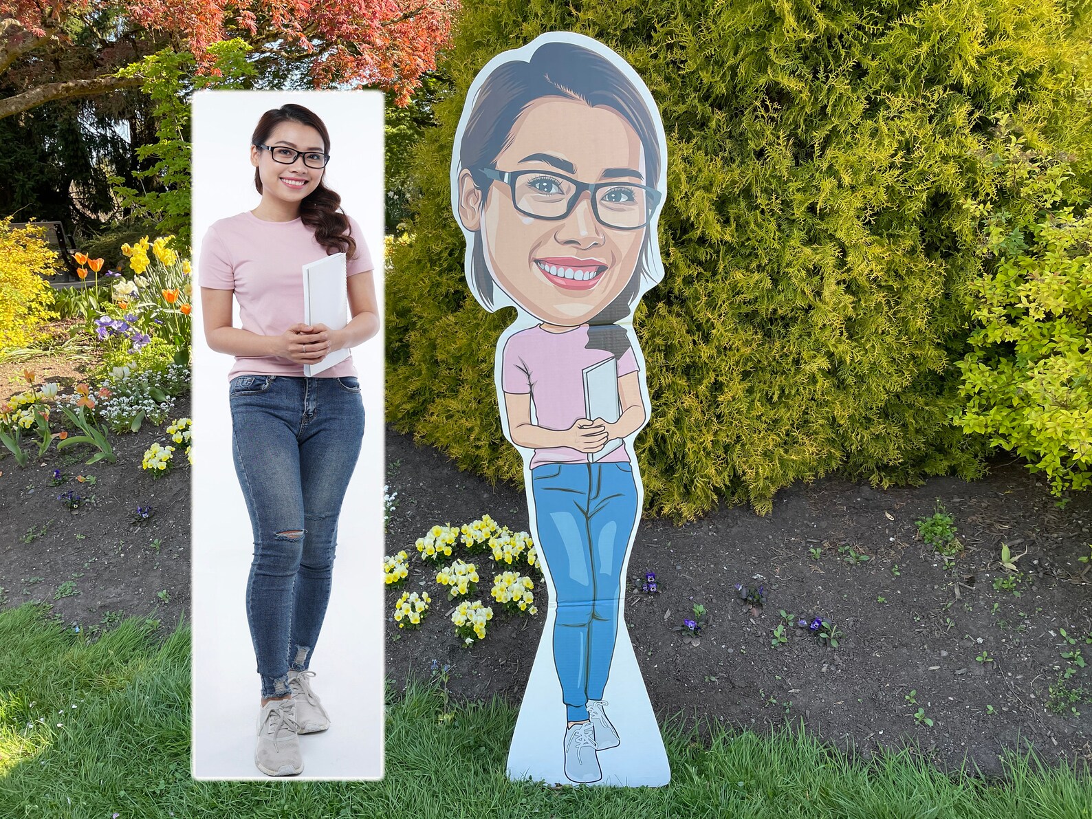 Custom Life Size Caricature Cardboard Cut Out Personalized Etsy