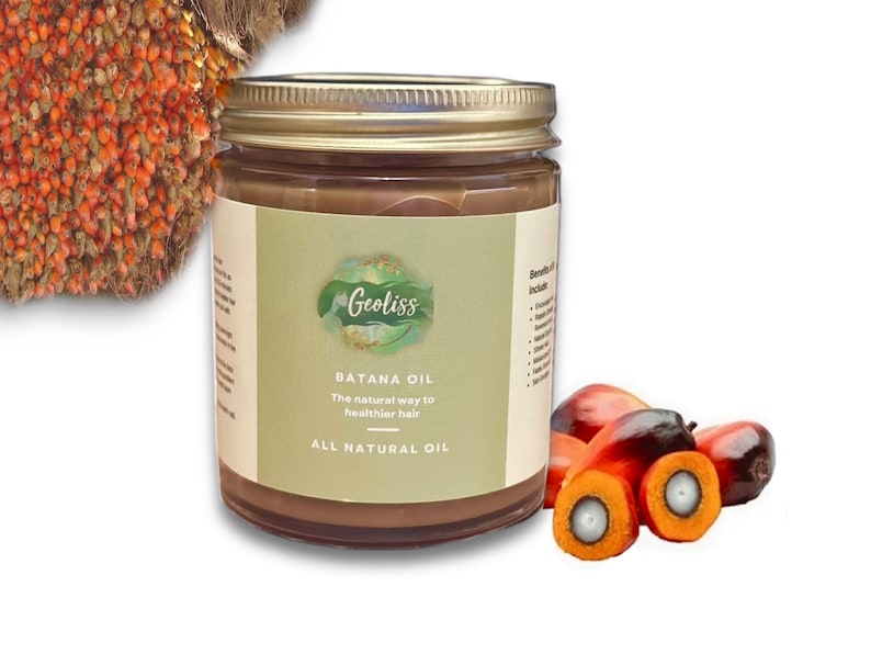 Pure Batana Oil hair Growth Oil From Moskitia Honduras 100% Natural glass jar image 1