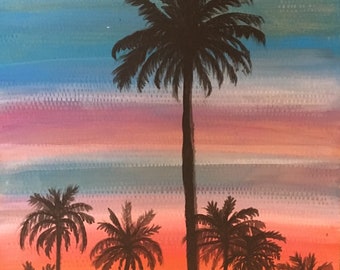 Palm trees and Sunset tales