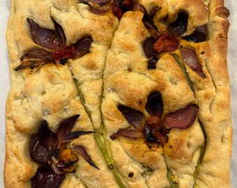 Focaccia - Made to Order - Edible Art - Homemade - Flat Bread - Like Pizza Only Better - Gift