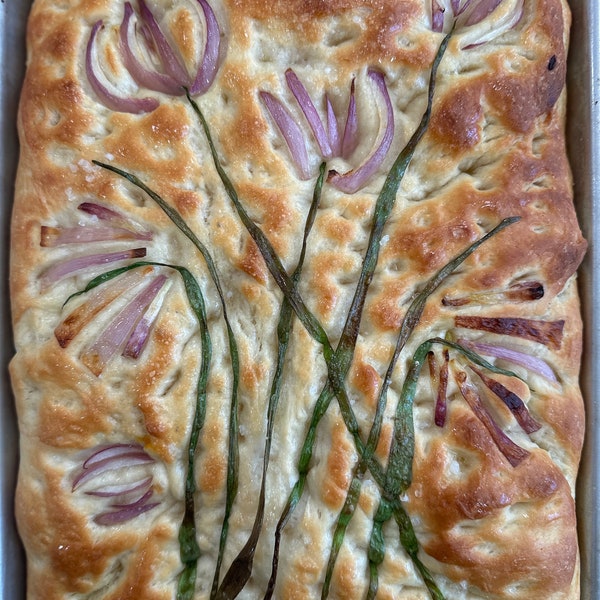 Focaccia - Made to Order - Edible Art - Homemade - Flat Bread - Like Pizza Only Better - Gift