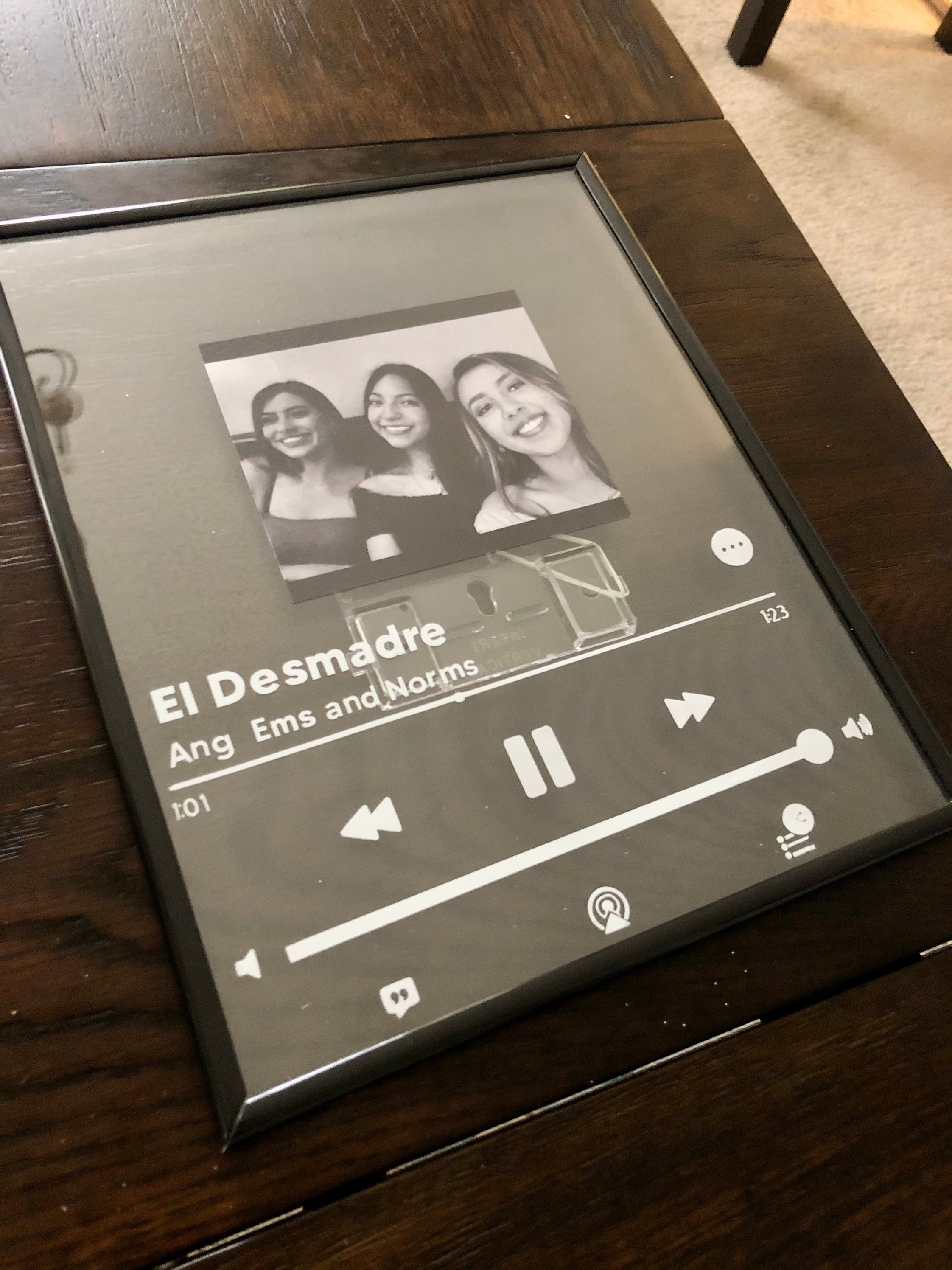 spotify music frame spotify music frame