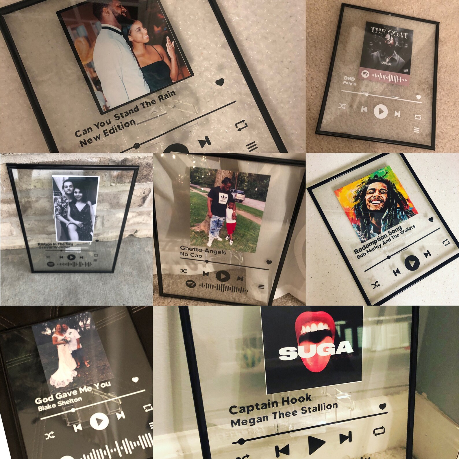 Custom Acrylic Photo Music Frame Etsy