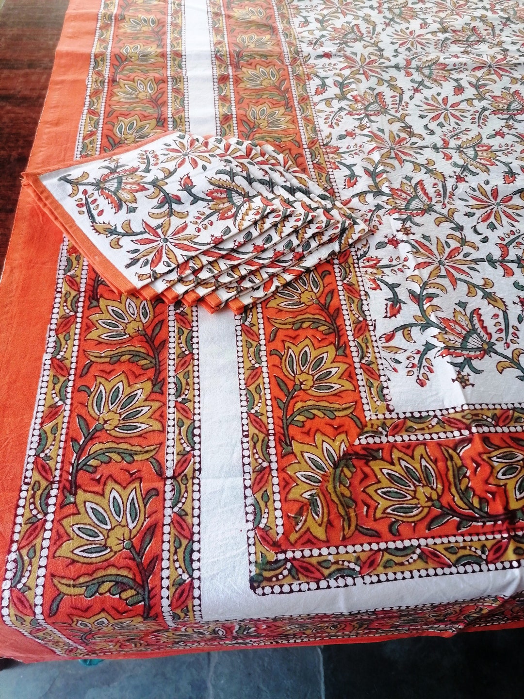 Ensemble Kurta Indien Pour Femme En Coton Imprimé Floral - Comprend Kurta, Pantalon Et Dupatta - Style Traditionnel Décontracté