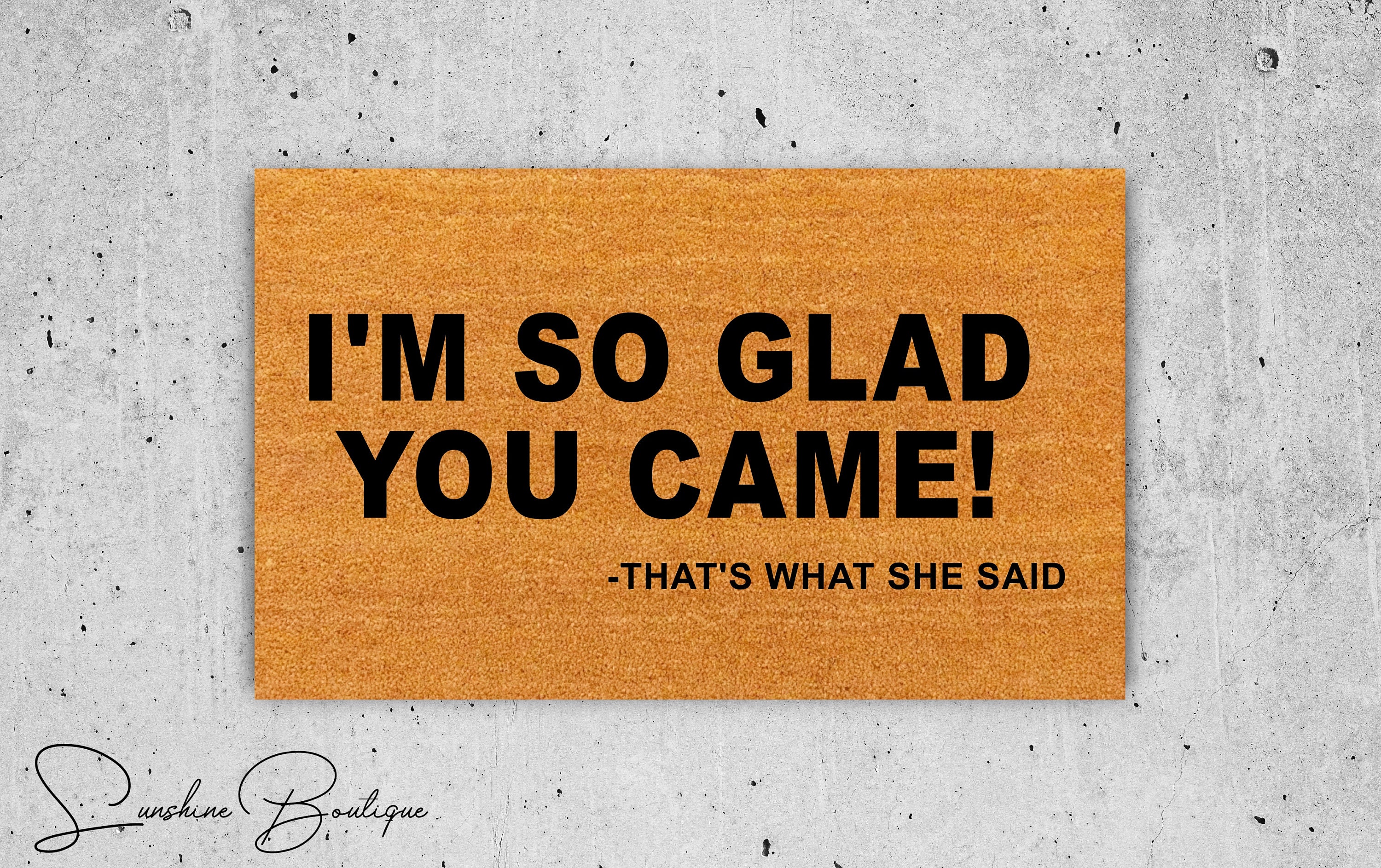 I Am so Glad You Came Doormat Custom Doormat House Gift Etsy Australia
