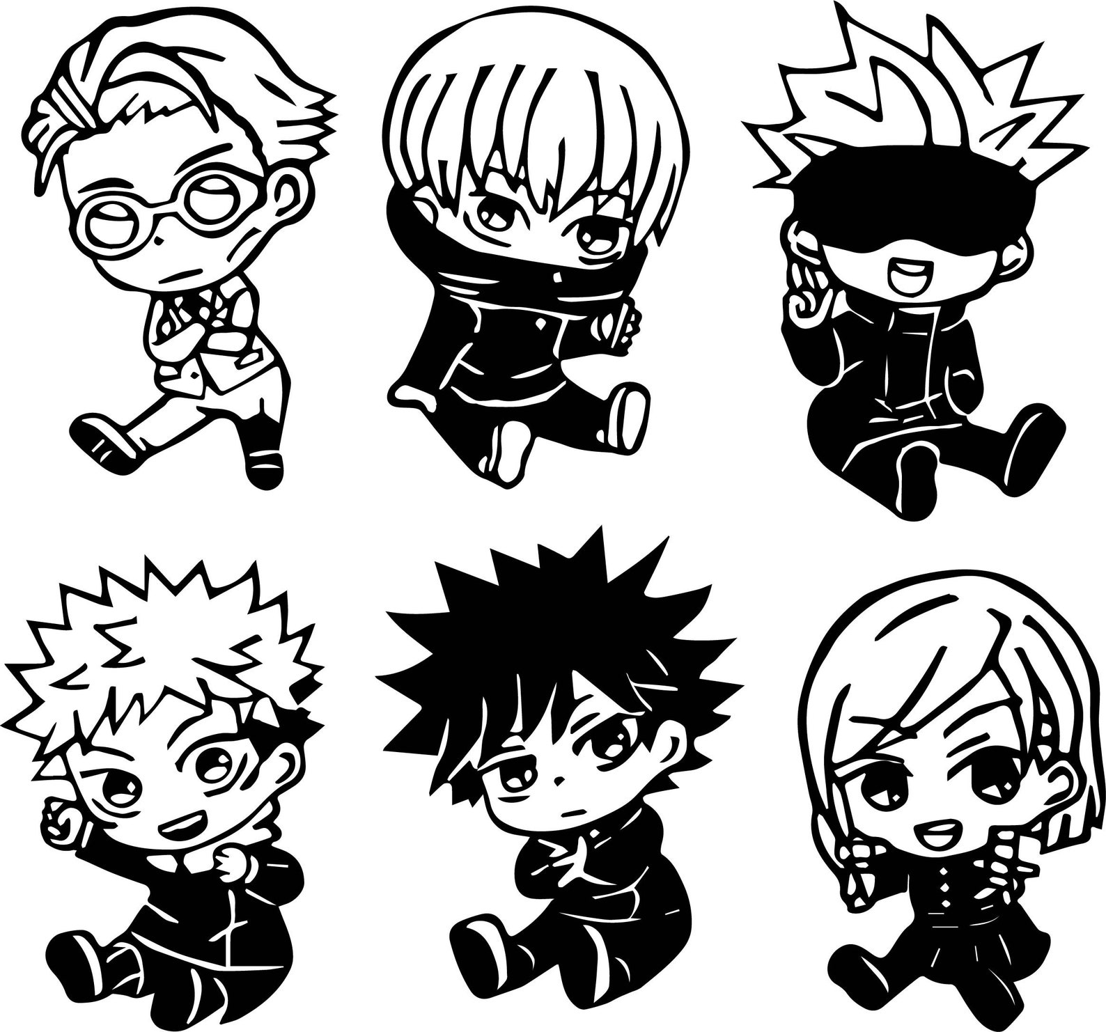Jujutsu Kaisen Stencil