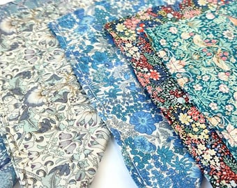 Liberty Print Handkerchief: Floral Pocket Square, Eco Friendly Cloth Napkin